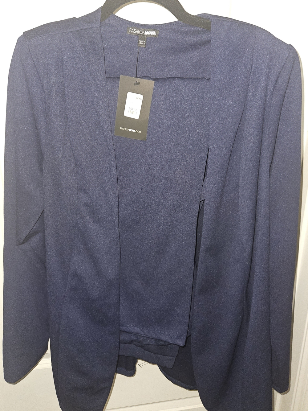 Fashion Nova Women’s Navy Open-Front Blazer Jacket & Matching Pants SUIT